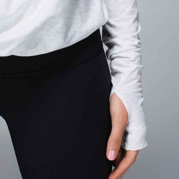 Lululemon Iconic Wrap Heathered White Size 8 - Picture 3 of 14